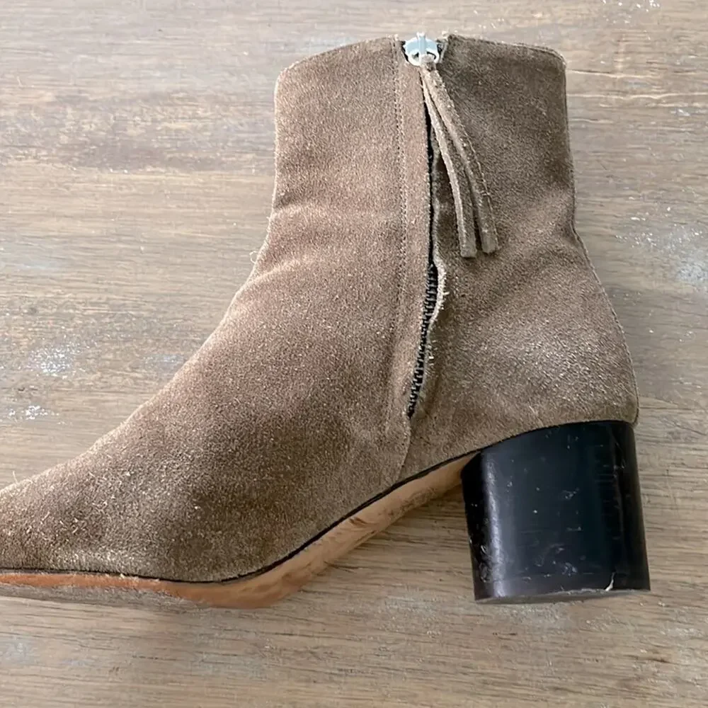 ISABEL MARANT Deyissa Suede Leather Ankle Boots Brown Taupe Size Size 36